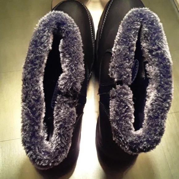 NWOT KHOMBU Addison Ankle Boots Memory Foam zip up Size 9M Black Womens - Picture 5 of 16